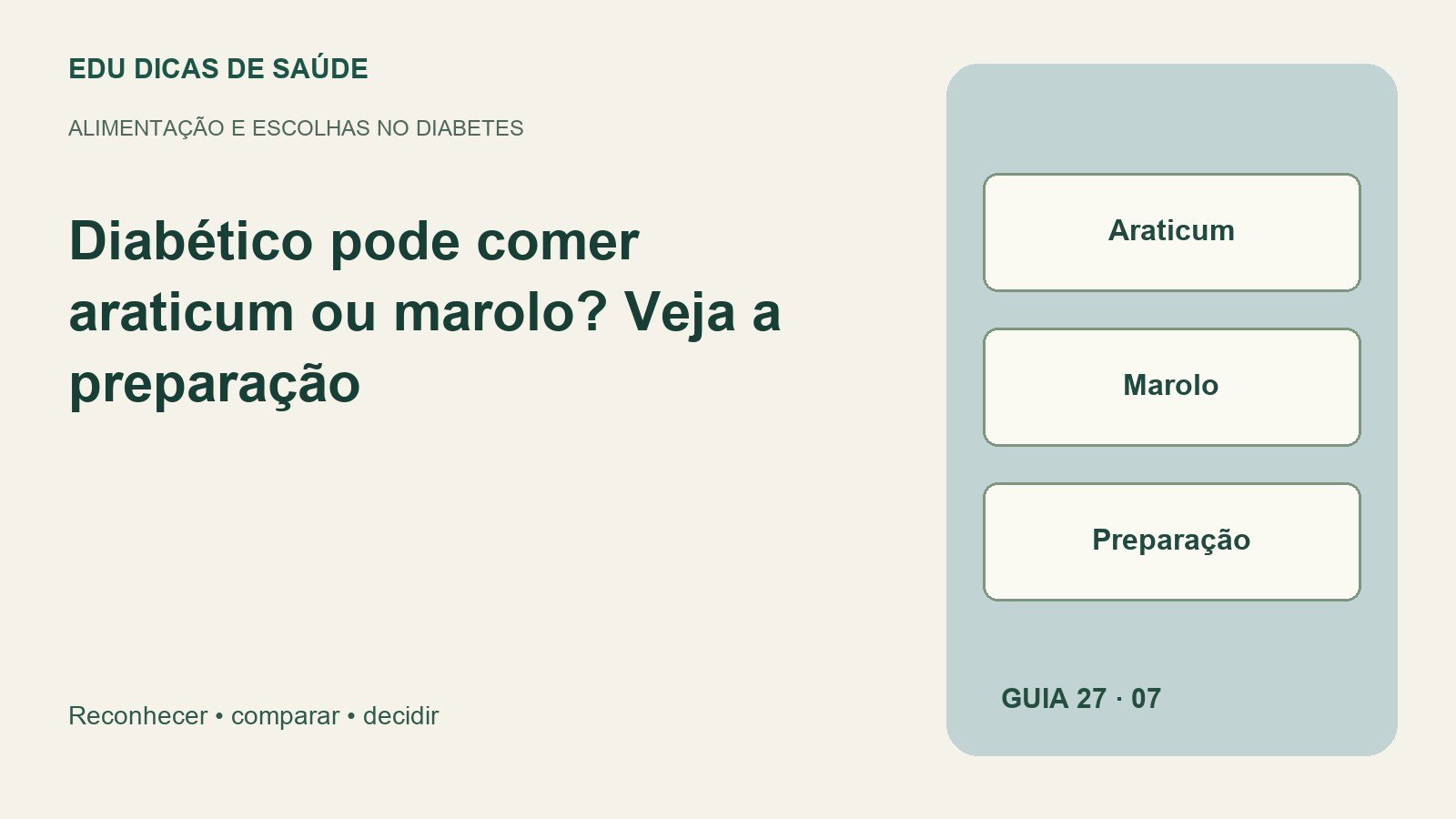 Diagrama editorial: Araticum, Marolo, Preparação.