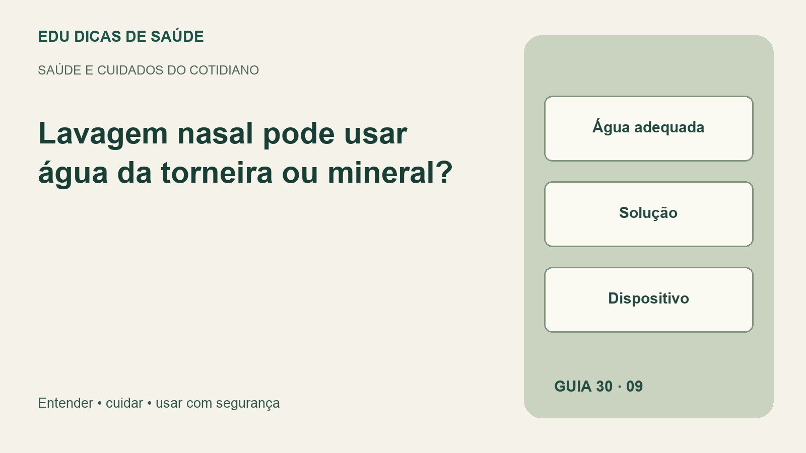 Diagrama editorial: Água adequada, Solução, Dispositivo.