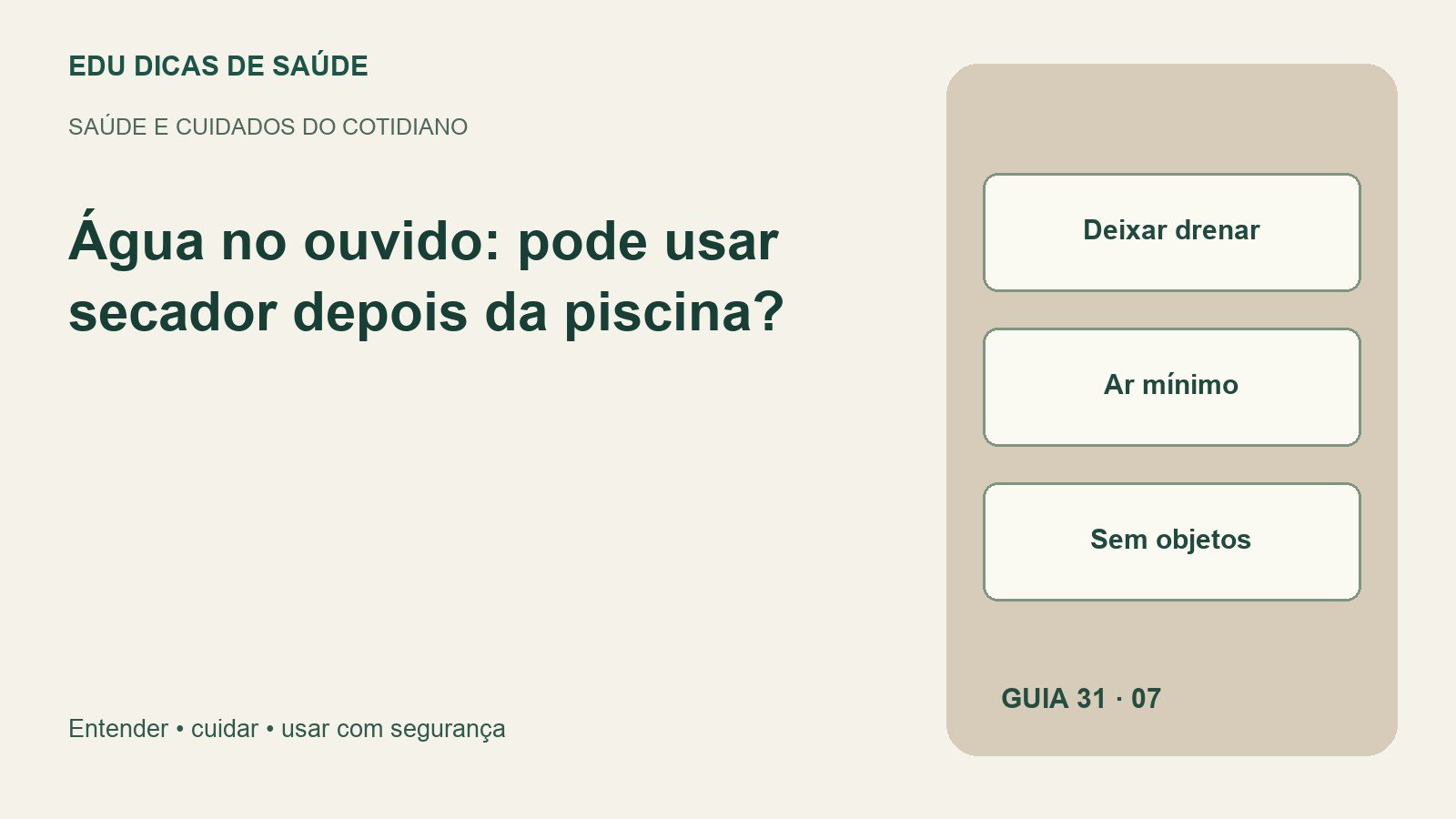 Diagrama editorial: Deixar drenar, Ar mínimo, Sem objetos.